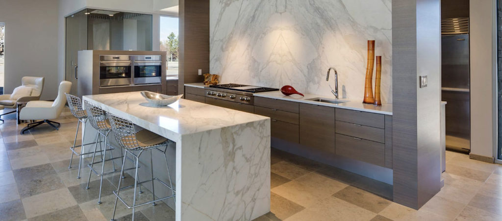 waterfall countertop